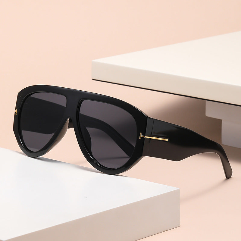 Oversized UV400 Aviator Sunglasses Bowlift
