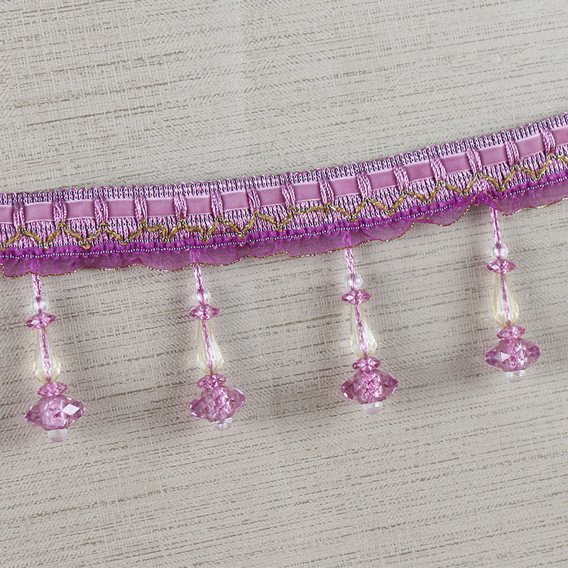Decorative lace trim with pearls Acalora