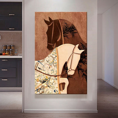 Elephant Theme Canvas Wall Art