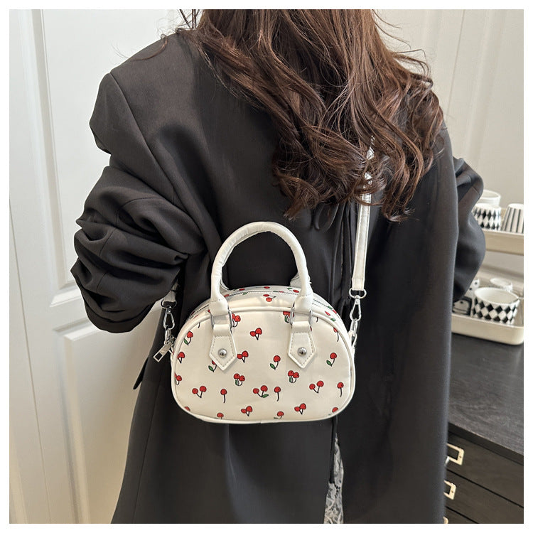 Playful Cherry Print Handbag Acalora