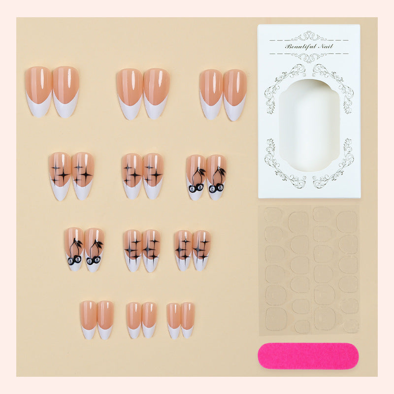 Artistic Press-On Nail Collection with Unique Pattern Designs Acalora