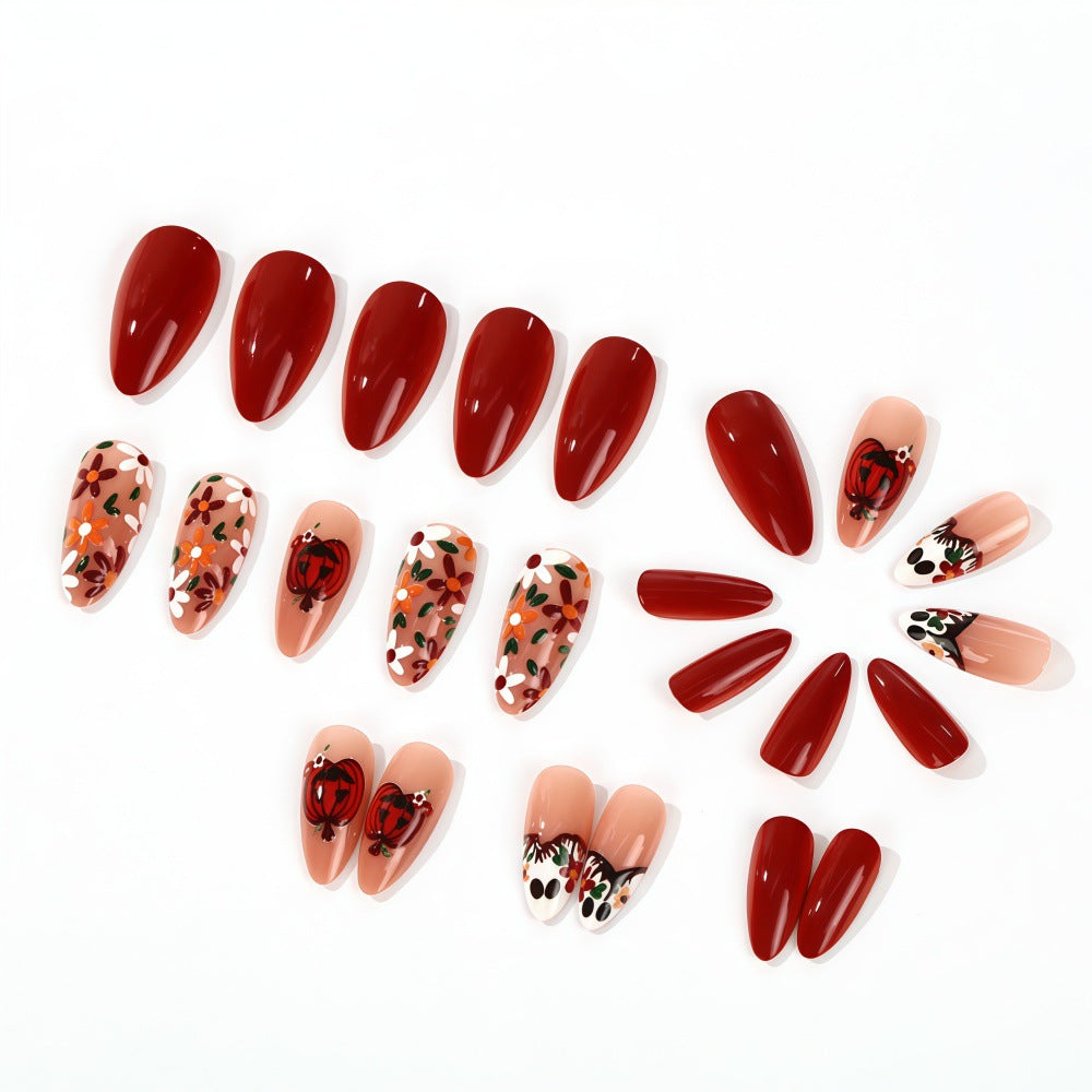 Artificial nails with autumn motifs Acalora