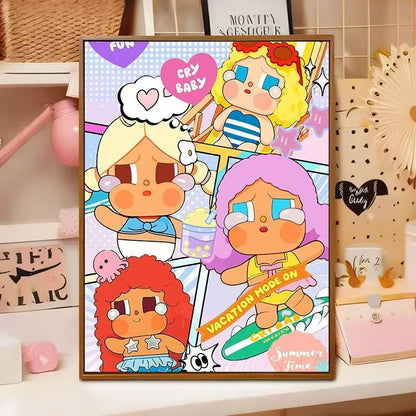 Playful Cartoon Illustration Wall Art