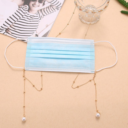 Mask Chain with Pearl Accents Acalora
