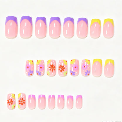 Decorative Floral Nail Art Design Acalora