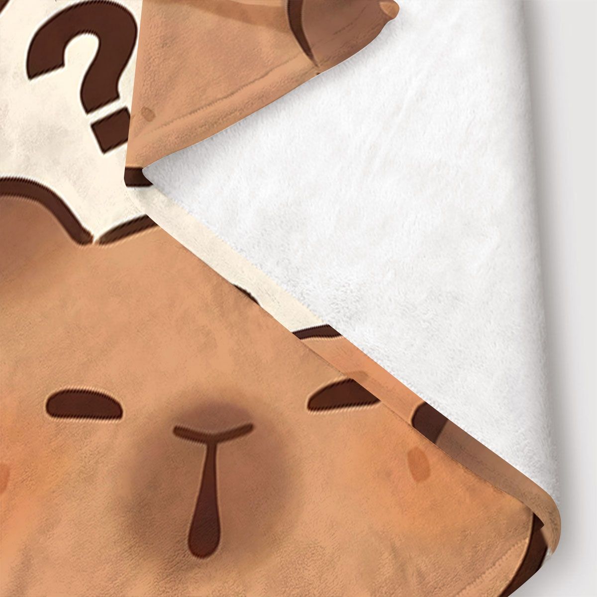 Cute Cartoon Capybara-Themed Throw Blanket