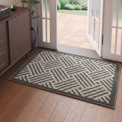 Textured Geometric Doormat