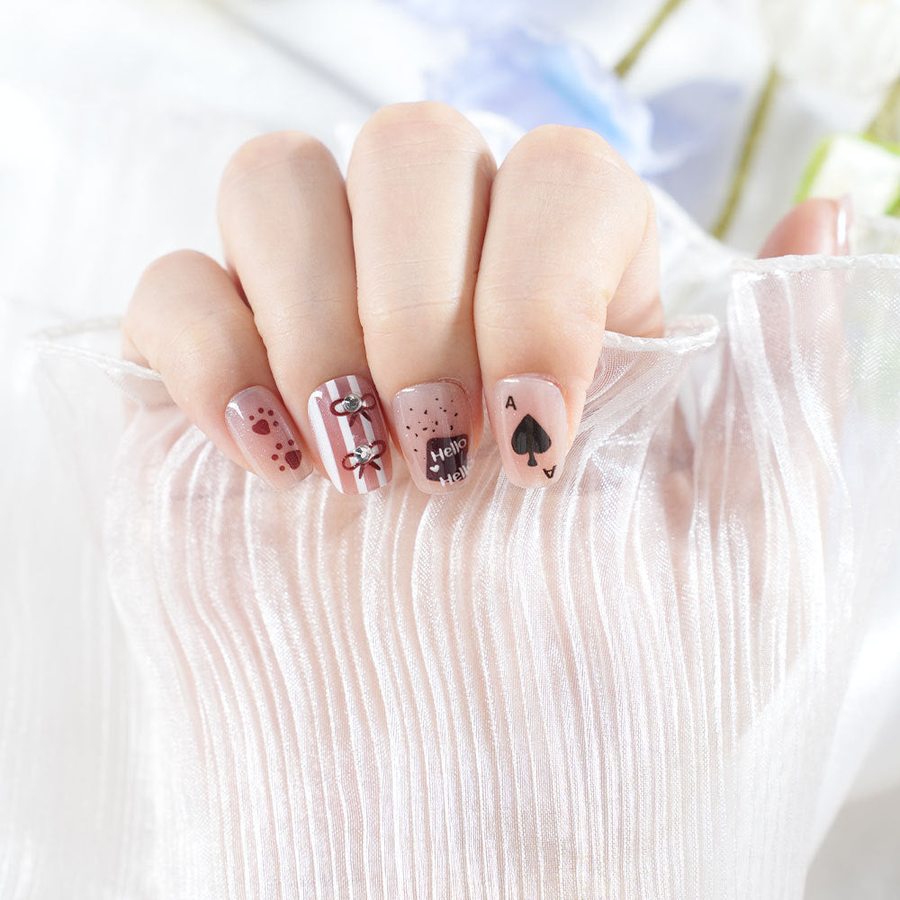 Playful Themed Press-On Nail Set Acalora
