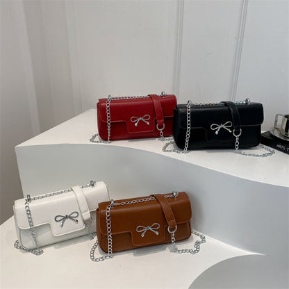 Elegant Bow Accent Crossbody Bag Acalora