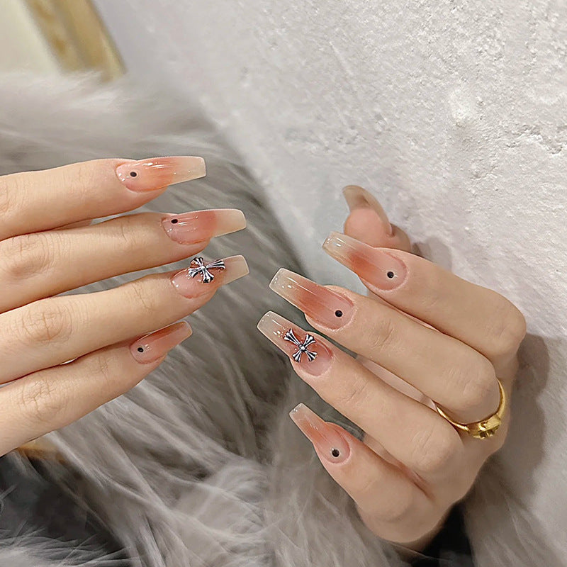 Artificial nail set with glamorous 3D decorations Acalora