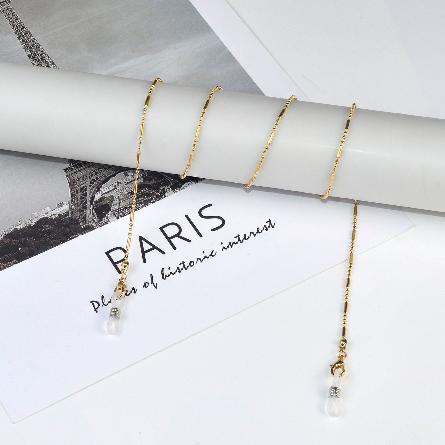 Sleek Minimalist Eyewear Chain Acalora