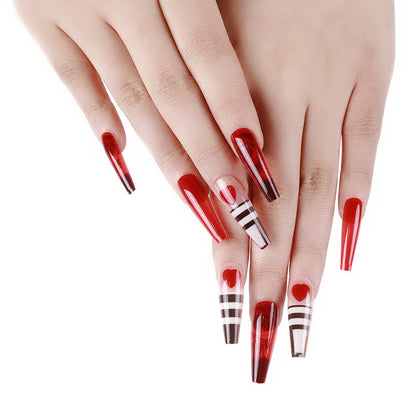Trendy glamorous design artificial nails Acalora