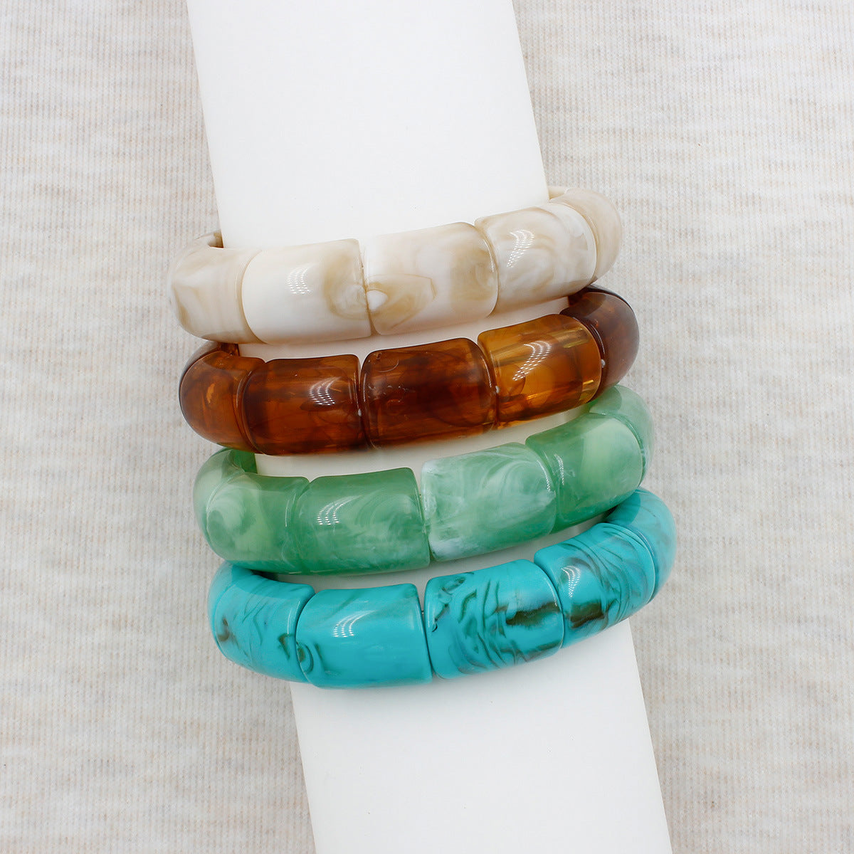 Geometric Resin Bangle Acalora