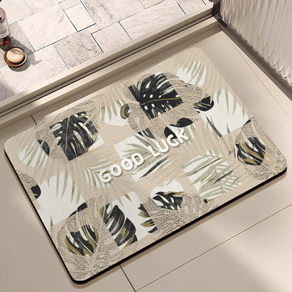 Decorative Motivational Bath Mat Acalora