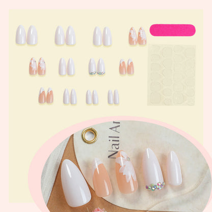 Premium Floral Designed Press-On Nail Set Acalora