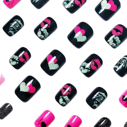 Creative Love-Themed Nail Art Acalora