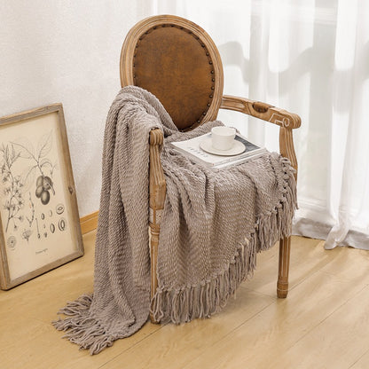Unisex Cozy Knitted Blanket
