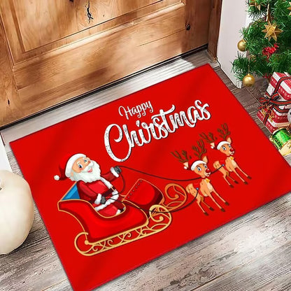 Festive Holiday Door Mat