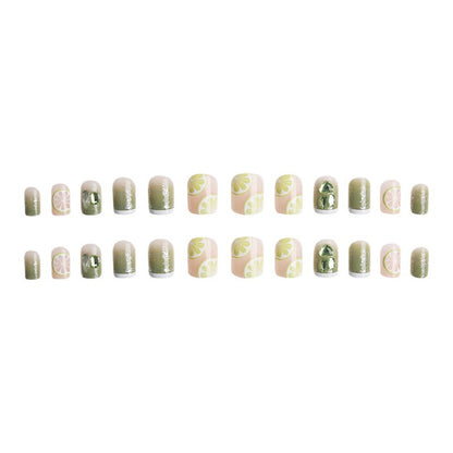 Artificial nail set with elegant crystal embellishments Acalora
