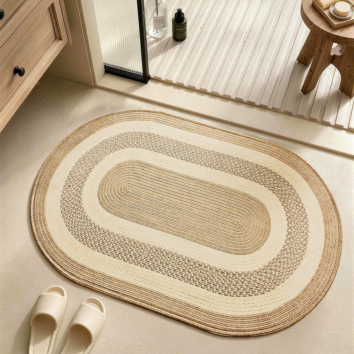 Natural Fiber Bath Rug