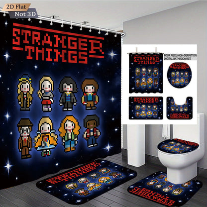Stranger Things Adventure-Themed Digital Bathroom Set