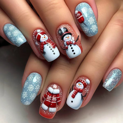 Festive Winter Wonderland Nail Art Acalora