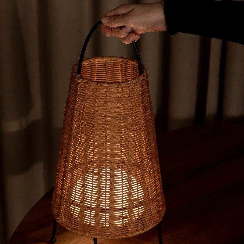 Portable Rattan Lantern Acalora