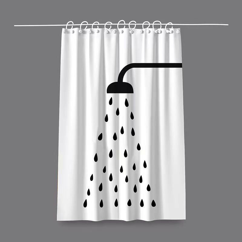 Artistic Cat-Themed Shower Curtain