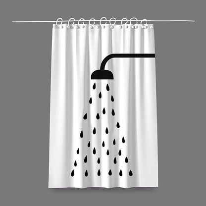 Artistic Cat-Themed Shower Curtain