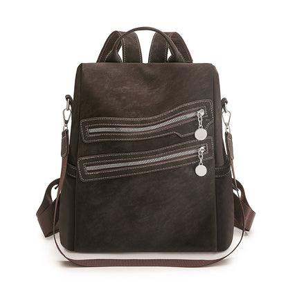 Stylish Multi-Zippered Backpack Acalora