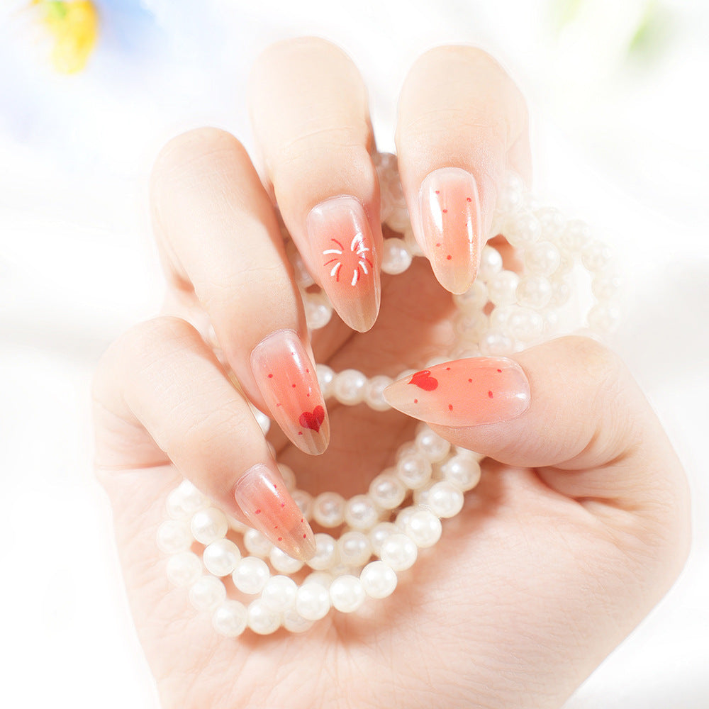 Elegant Coffin Press-On Nail Set Acalora