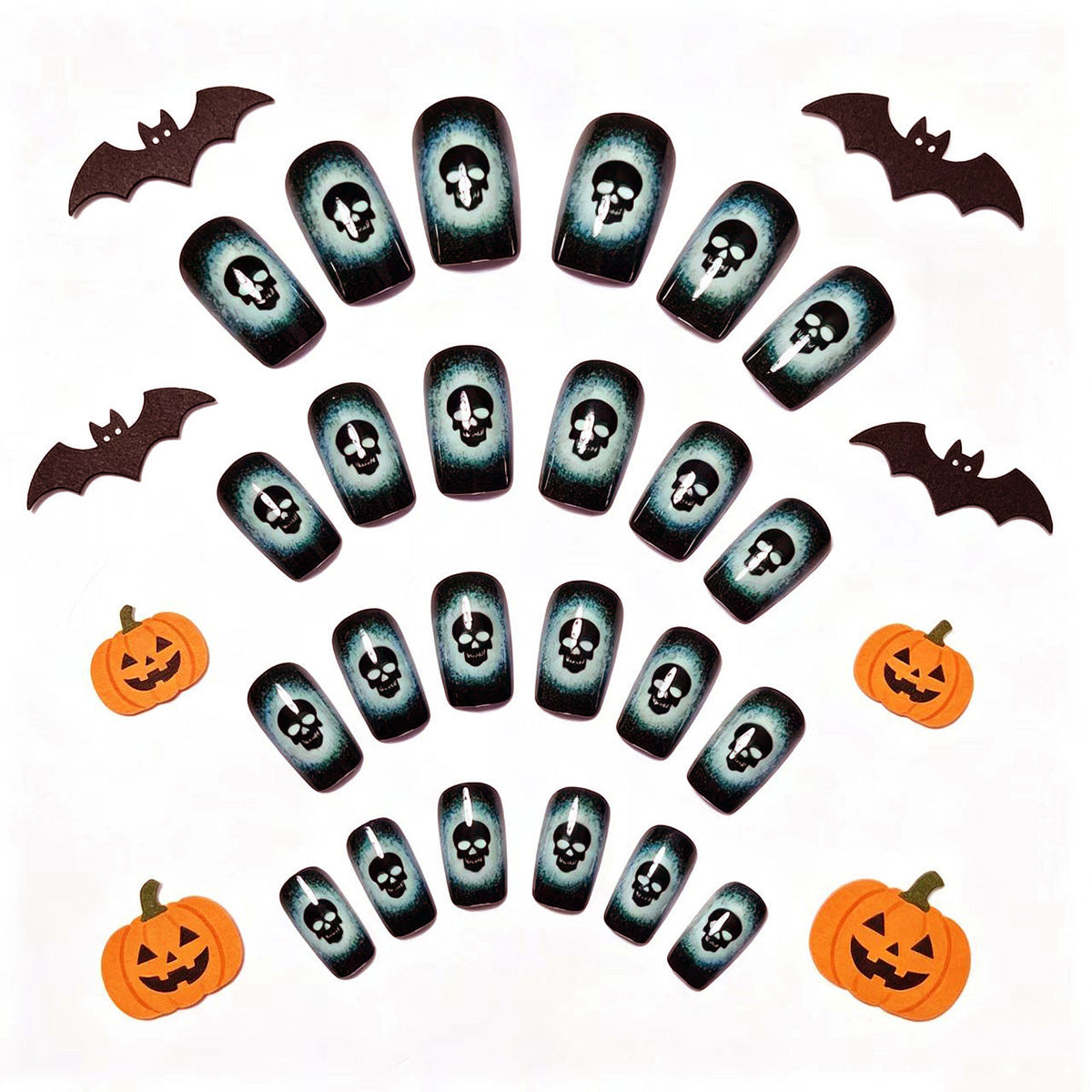 Decorative Skull Nail Art Acalora