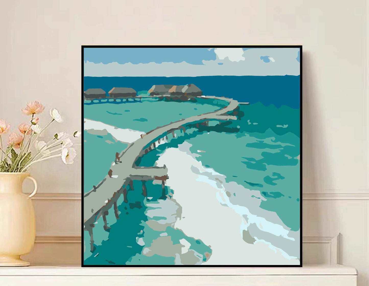 Scenic Mountain Landscape Canvas Art