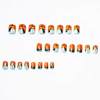 Festive Snowman Nail Art Acalora