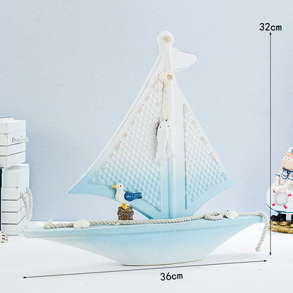 Nautical Sailboat Sculpture