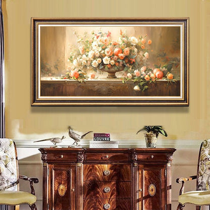 Vintage Flowers Ge framed Wall decoration