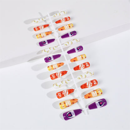 Creative artificial nails with colorful and unique designs Acalora