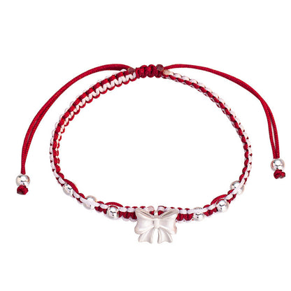 Adjustable Bow Charm Bracelet Acalora