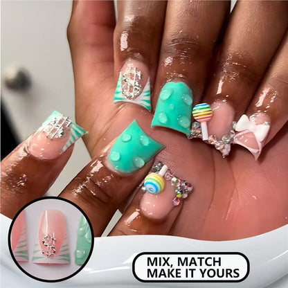 Playful Themed Press-On Nails Acalora