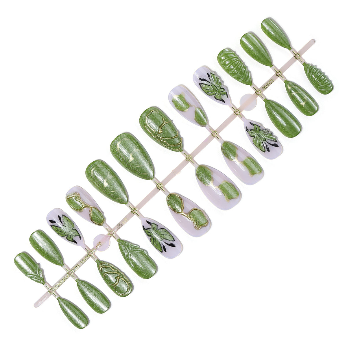 Nature-Inspired Press-On Nail Art Set Acalora