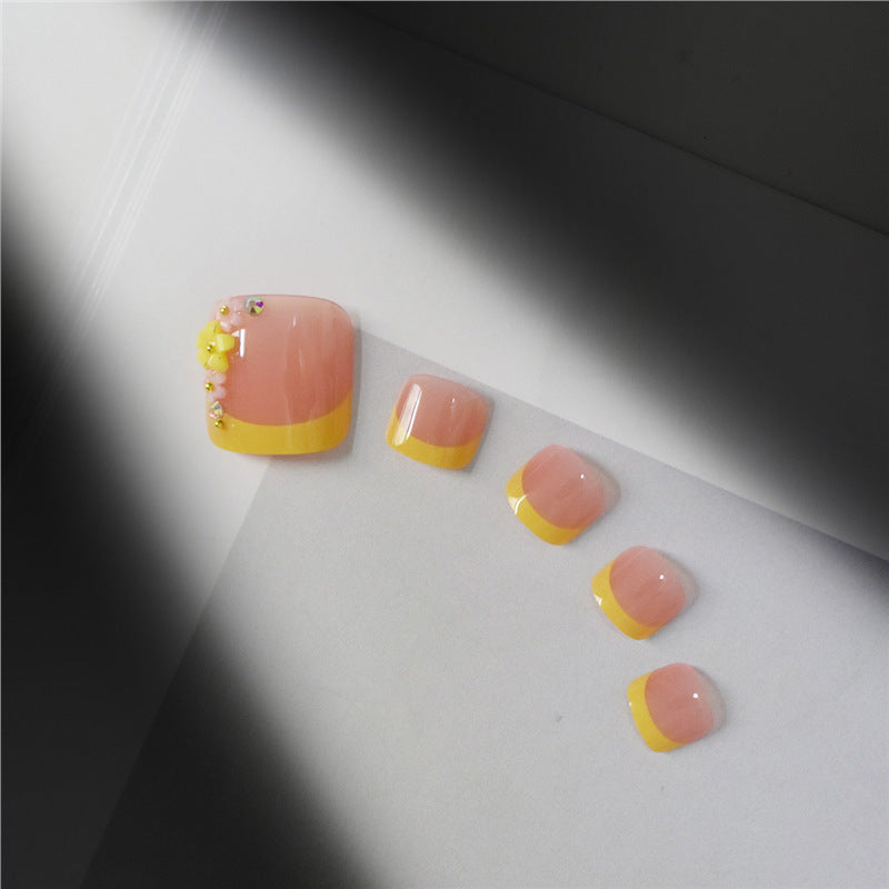 Decorative Press-On Toe Nails Acalora
