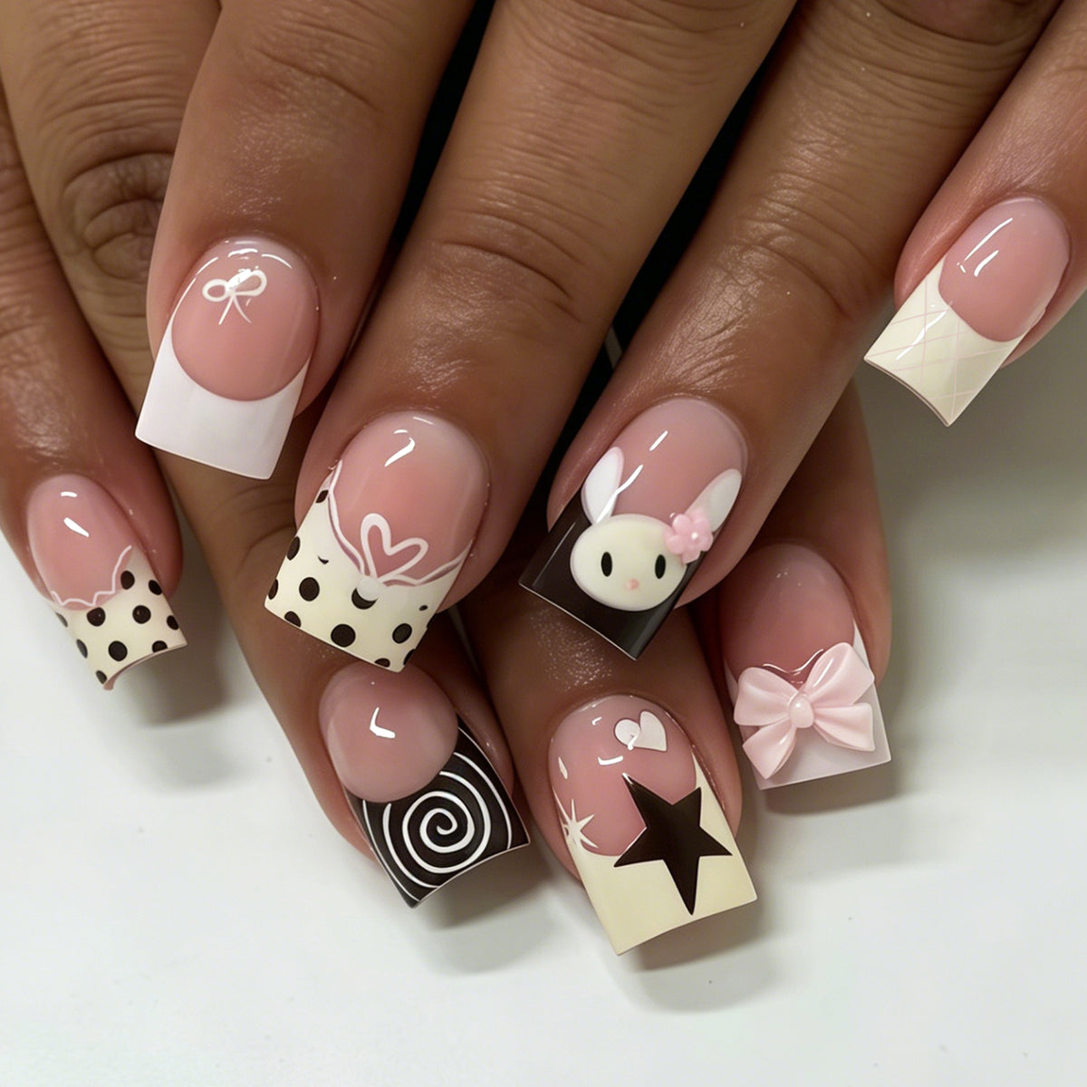 Decorative Graphic Nail Art Tips Acalora
