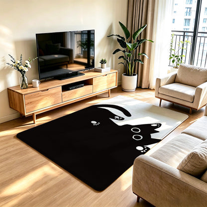 Unisex Artistic Cat-Themed Area Rug
