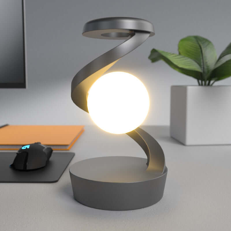 Rotating Moon Desk Lamp With Phone Wireless Charging Sensor Control Table Lamps Decorative Desktop Lamp Small Night Lamp Home Decor | Kalsten