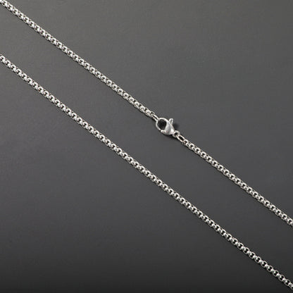 Sleek Stainless Steel Chain Necklace Acalora