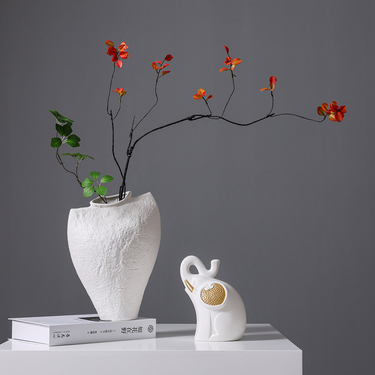 Abstract Shaped Decorative Ceramic Vase