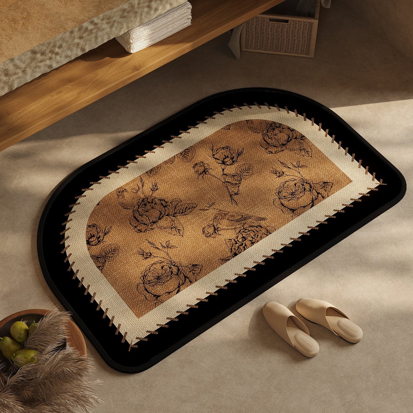 Chic Geometric Design Bath Mat