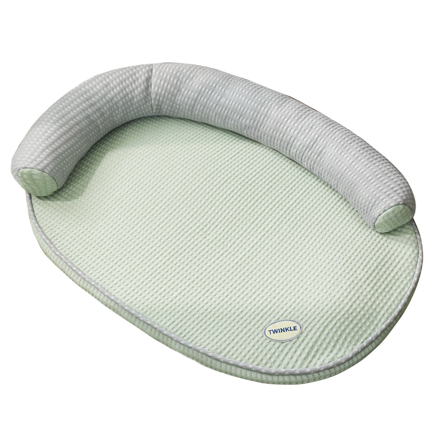 Unisex nan cooling orthopedic cat bed with neck roll Bowlift