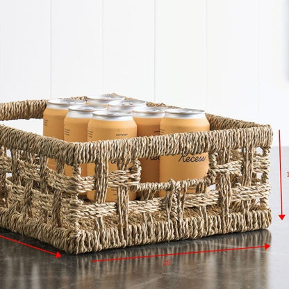 Rustic Woven Storage Basket Acalora