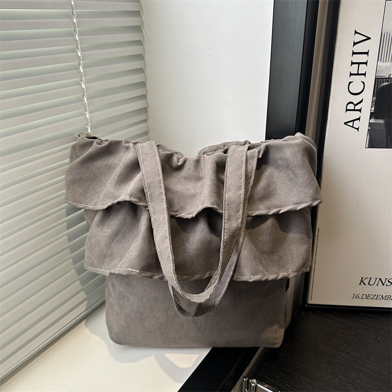 Chic Ruffled Tote Bag Acalora